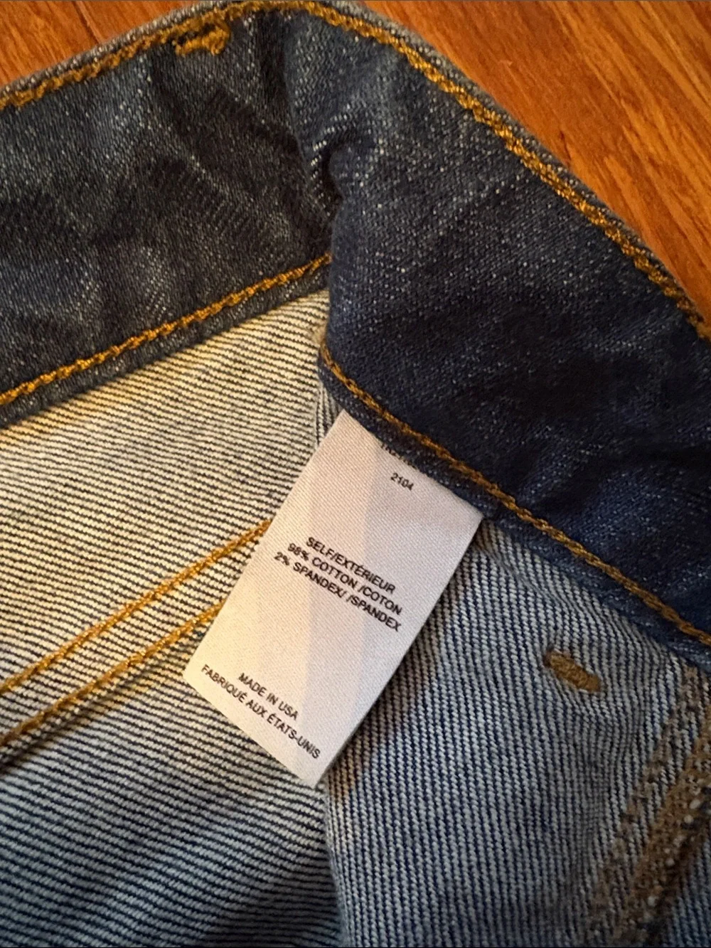 Derek Lam 10 Crosby Blue Denim Jeans - size 27 - flare cargo - raw hem